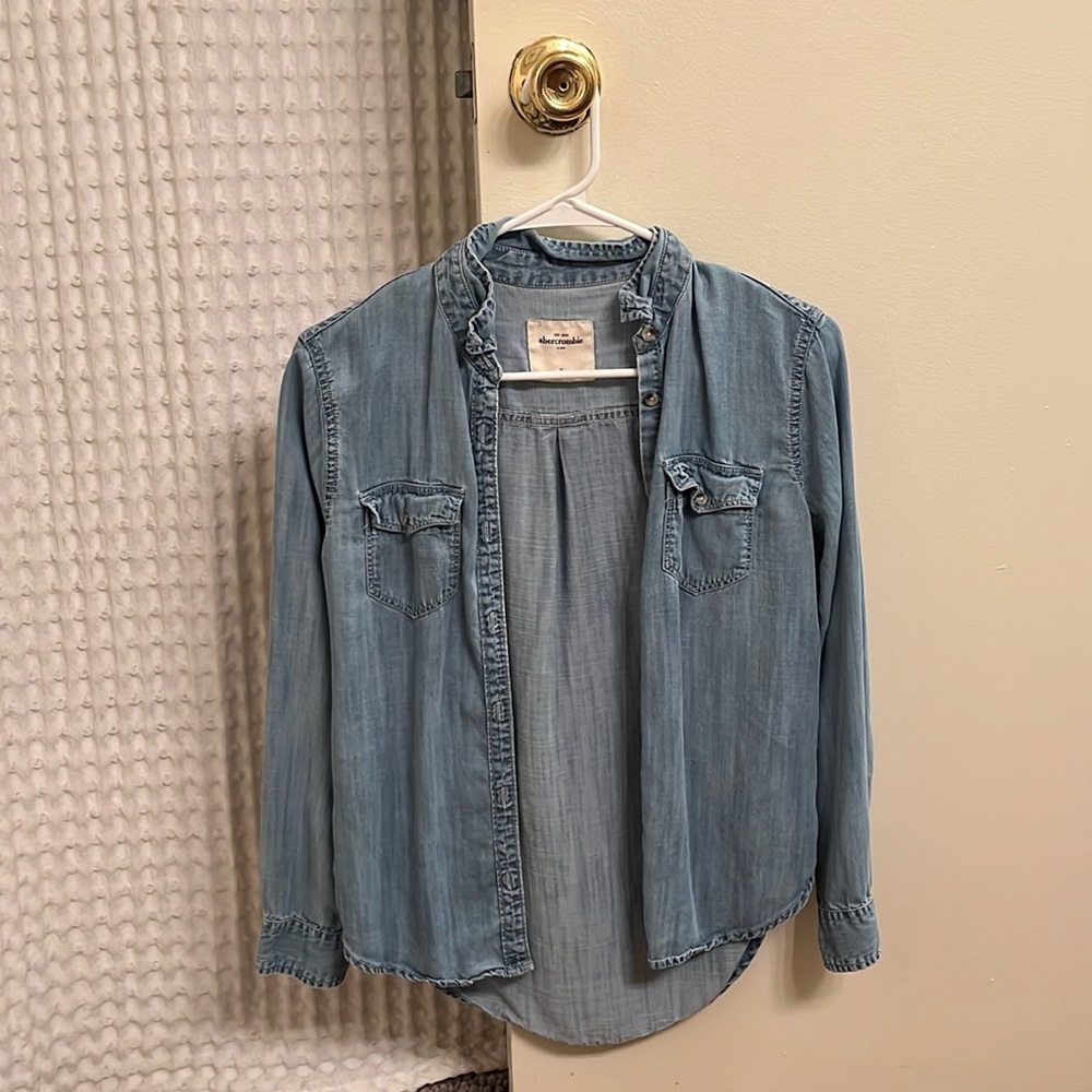 Denim button up shirt